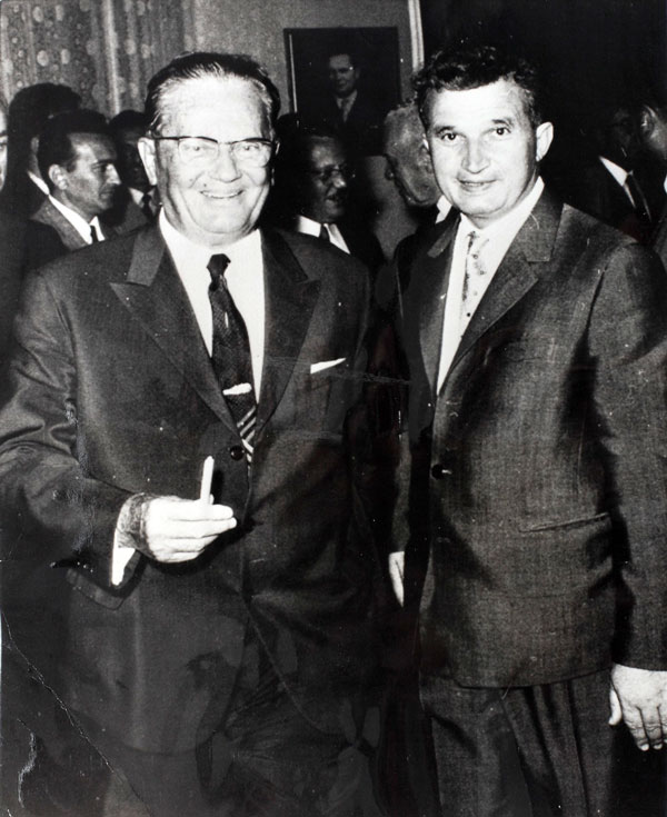 Iosif Broz Tito și Nicolae Ceaușescu la Vârșeț, august 1968